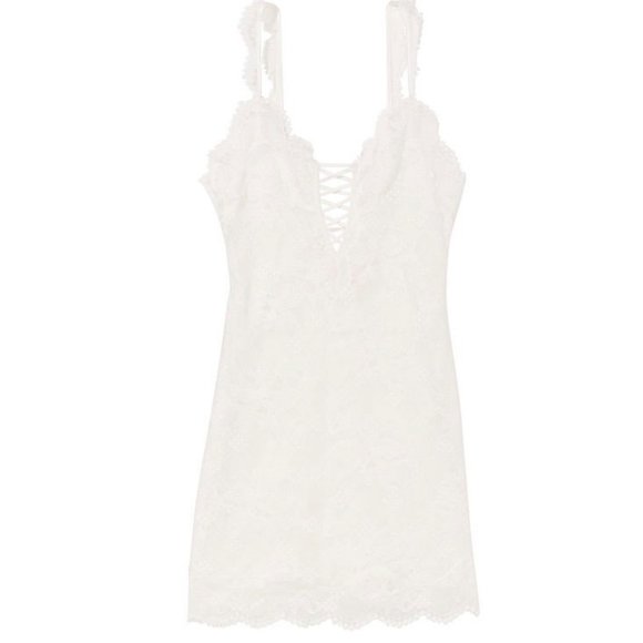 White Lace Mini Slip - Picture 2 of 3